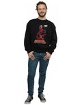 Black - Close up - Deadpool Mens Hey You Cotton Sweatshirt