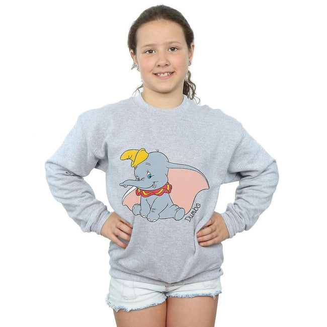 Sports Grey - Back - Dumbo Girls Classic Sweatshirt