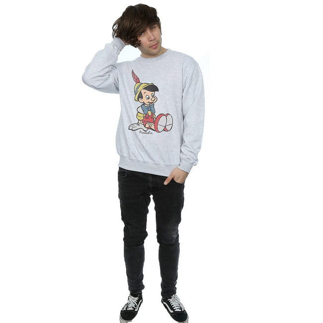 Sports Grey - Side - Pinocchio Mens Classic Sweatshirt