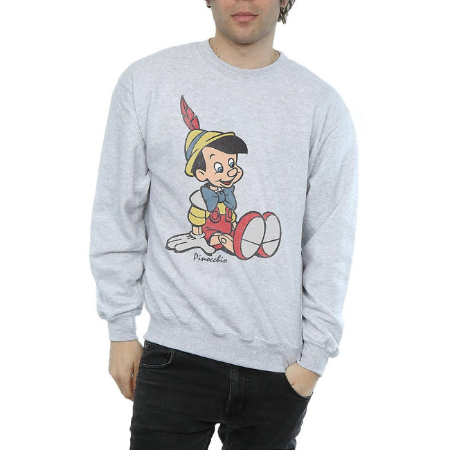 Sports Grey - Front - Pinocchio Mens Classic Sweatshirt