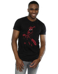 Black - Back - Spider-Man Mens Shadow Cotton T-Shirt