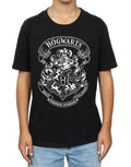 Black - Side - Harry Potter Boys Hogwarts Crest Cotton Sweatshirt