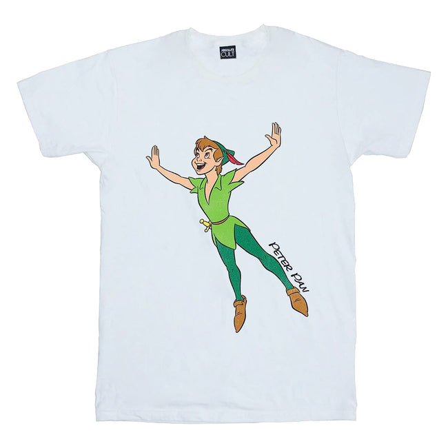White - Front - Peter Pan Boys Classic Flying Cotton T-Shirt