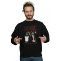 Black - Back - AC-DC Mens Highway To Hell Cotton Sweatshirt