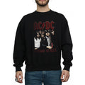 Black - Front - AC-DC Mens Highway To Hell Cotton Sweatshirt