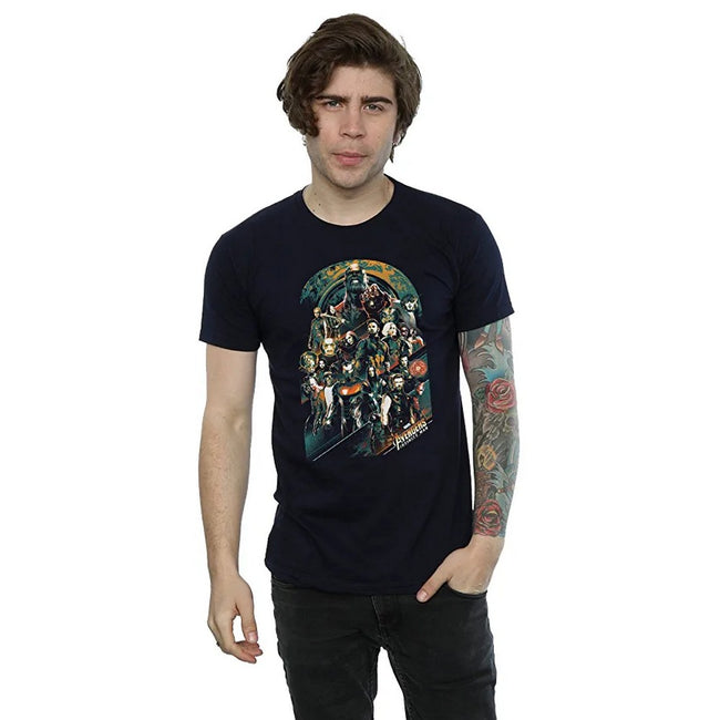 Navy Blue - Back - Avengers Infinity War Mens Characters Cotton T-Shirt