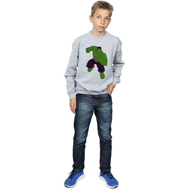 Sports Grey-Green - Side - Hulk Boys Sweatshirt
