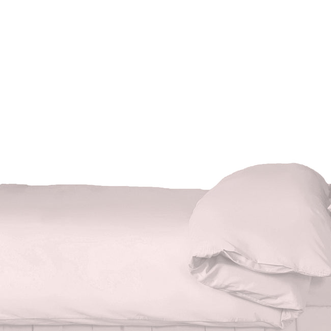 Pink - Back - Belledorm 200 Thread Count Egyptian Blend Duvet