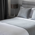 Gray - Back - Belledorm Crompton Quilted Bed Runner
