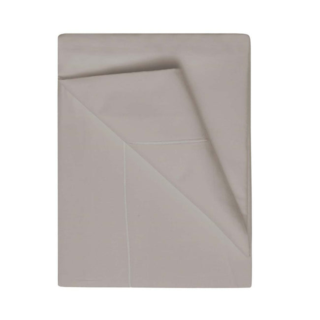 Pewter - Front - Belledorm 400 Thread Count Egyptian Cotton Flat Sheet