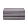 Pewter - Back - Belledorm 400 Thread Count Egyptian Cotton Flat Sheet