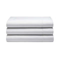 White - Back - Belledorm 400 Thread Count Egyptian Cotton Flat Sheet