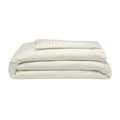 Ivory - Front - Belledorm 540 Thread Count Satin Stripe Duvet Set