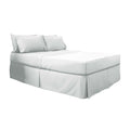 White - Front - Belledorm Easy Fit Pleated Platform Valance