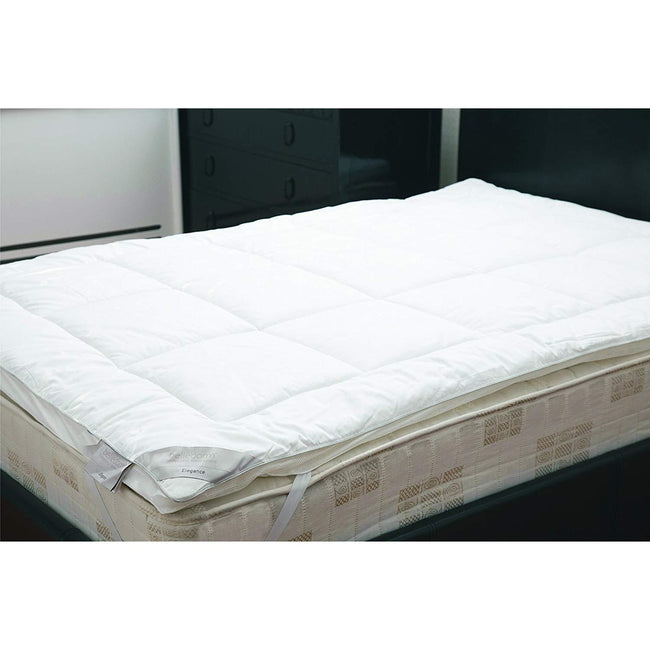 White - Front - Belledorm Mulberry Silk Mattress Topper