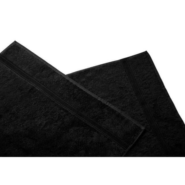 Black - Front - Belledorm Hotel Madison Bath Towel