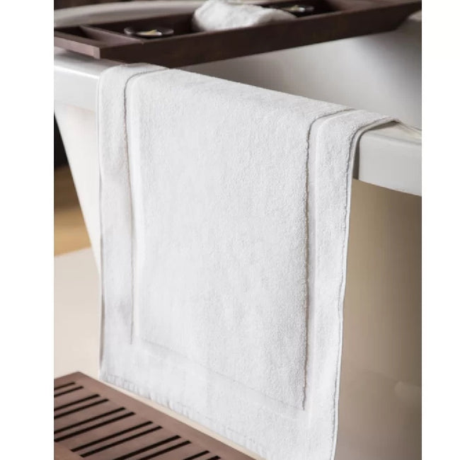 White - Front - Belledorm Hotel Madison Bath Mat
