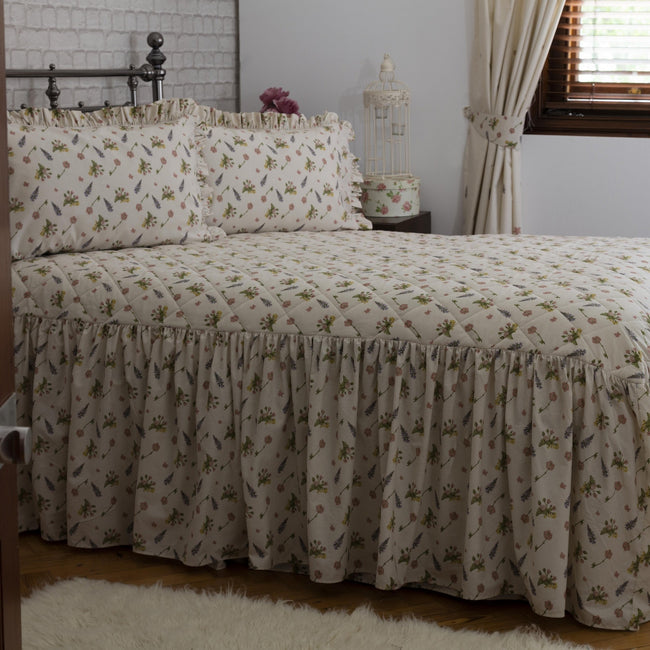 Ivory - Back - Belladorm Bella Mae Fitted Bedspread