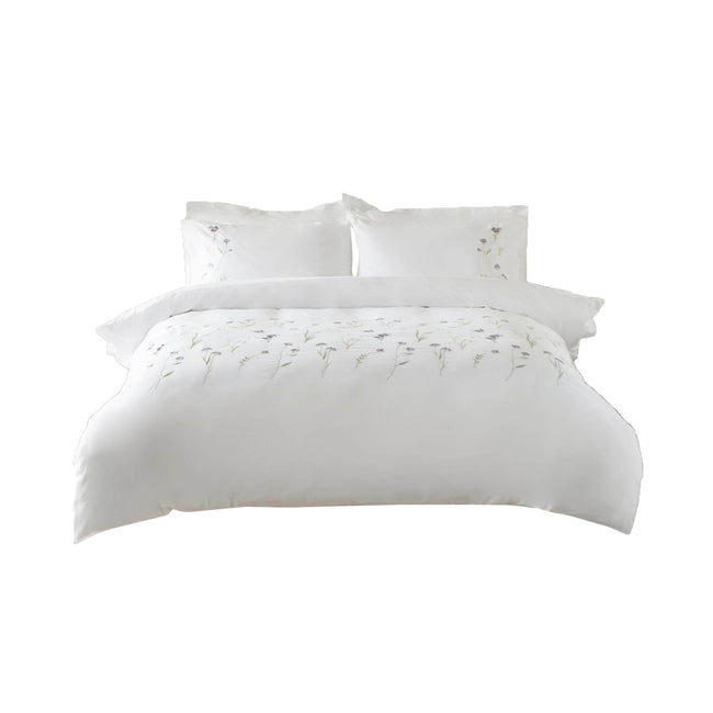 White - Front - Belledorm Imogen Duvet Set