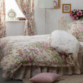 Ivory-Pink-Green - Front - Belledorm Rose Boutique Duvet