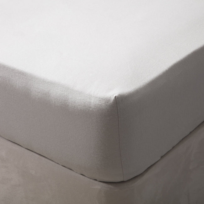 Gray - Front - Belledorm Brushed Cotton Fitted Sheet