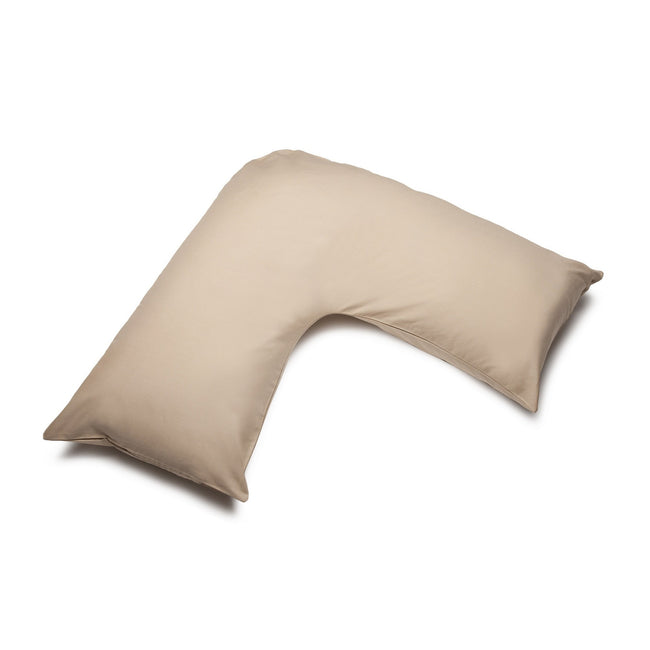 Walnut Whip - Front - Belledorm Easycare Percale V-Shaped Orthopaedic Pillowcase
