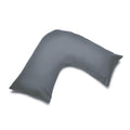Gray - Front - Belledorm Easycare Percale V-Shaped Orthopaedic Pillowcase