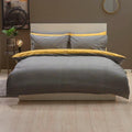 Saffron-Gray - Back - Belledorm Trapeze Duvet Set
