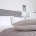 Natural - Front - Belledorm Panama Filled Quilted Throw Pillow