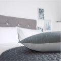 Gray-Cloud - Front - Belledorm Panama Filled Quilted Throw Pillow