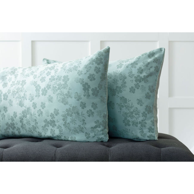 Duck Egg Blue - Lifestyle - Belledorm Flora Jacquard Duvet Set