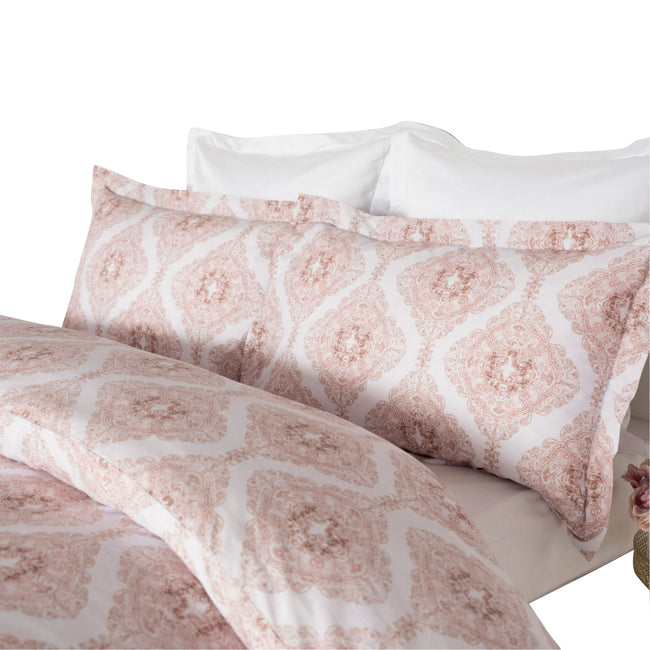 Blush - Back - Belledorm Ava Duvet Set