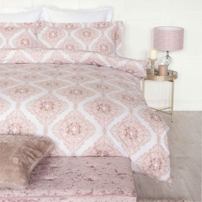 Blush - Side - Belledorm Ava Duvet Set