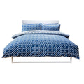 Navy-Ivory - Front - Belledorm Atlanta Duvet Set