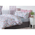 White-Pink-Blue - Back - Belledorm Secret Garden Floral Duvet Set