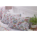 White-Pink-Blue - Side - Belledorm Secret Garden Floral Duvet Set