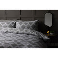 Gray - Front - Belledorm Maddox Chevron Duvet Set
