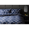Navy - Front - Belledorm Maddox Chevron Duvet Set