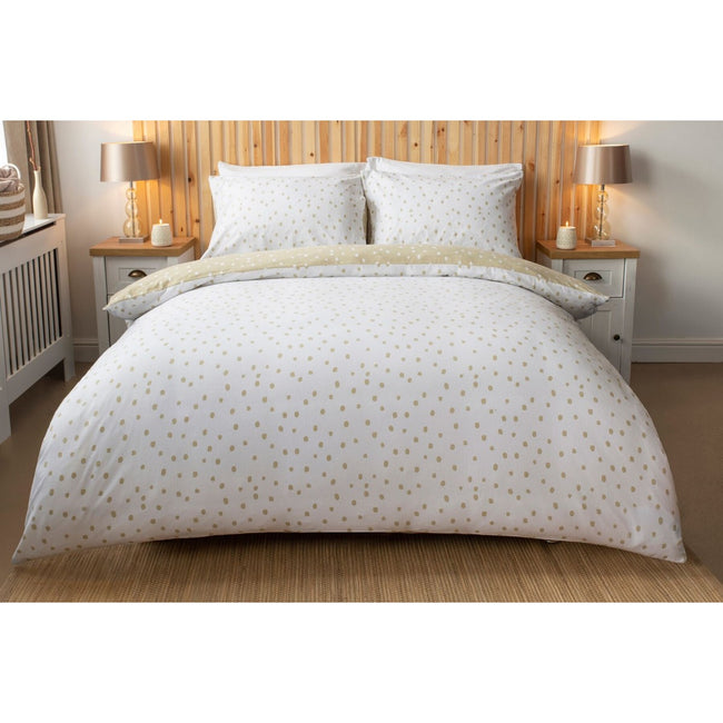 Cream-White - Lifestyle - Belledorm Snowfall Duvet Set