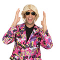 Blonde - Back - Bristol Novelty Mens Side Parting Black Wig