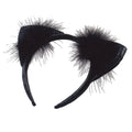 Black - Front - Bristol Novelty Vinyl Cat Ears
