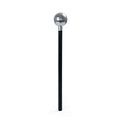 Black-Silver - Front - Bristol Novelty Mirror Ball Cane