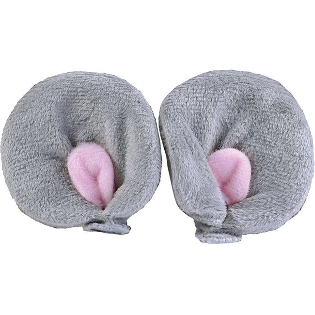 Gray-Pink - Back - Bristol Novelty Unisex Mouse Ear Clip Ons