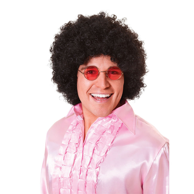 Black - Front - Bristol Novelty Mens Jumbo Afro Wig