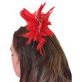 Red - Front - Bristol Novelty Feather Hair Clip