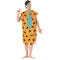 Orange-Black-Blue - Front - The Flintstones Mens Fred Costume