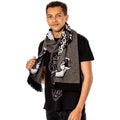 Gray-White-Black - Front - Harry Potter Dark Arts Snake Scarf