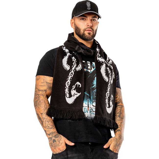 Black-White - Front - Harry Potter Dark Arts Spell Winter Scarf