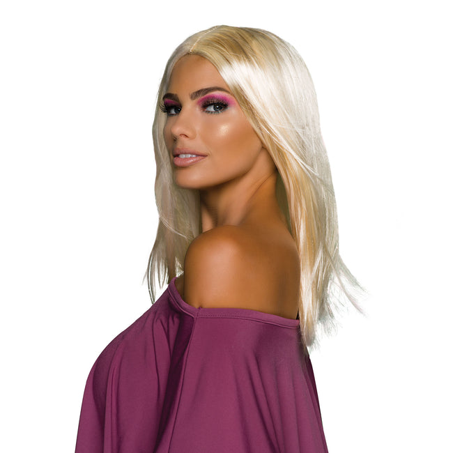 Blonde - Front - Bristol Novelty Womens-Ladies Long Smooth Wig