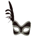 Black-Silver - Front - Bristol Novelty Black-Silver Eye Mask